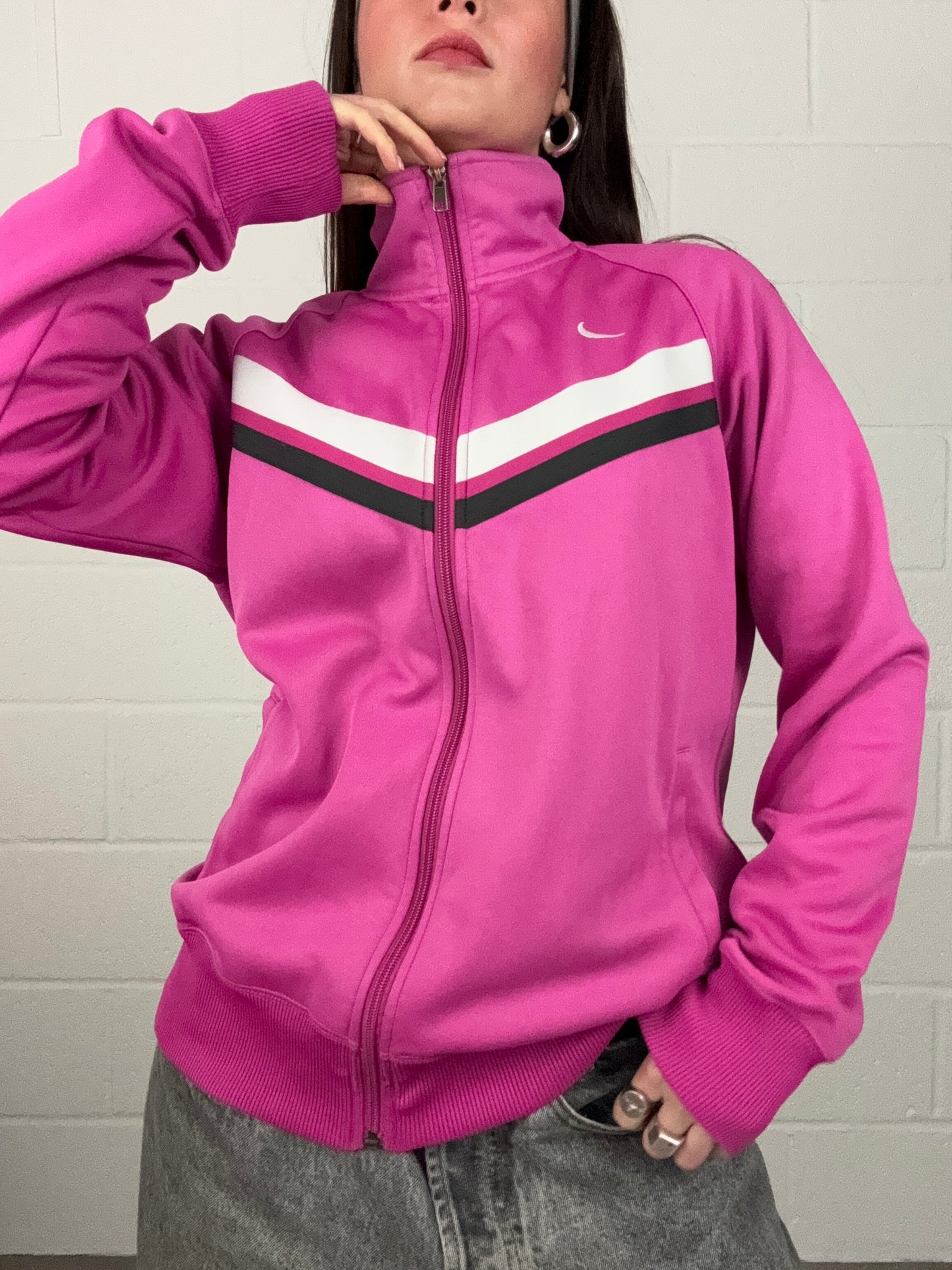 Pink Nike Tracksuit Top (XL)