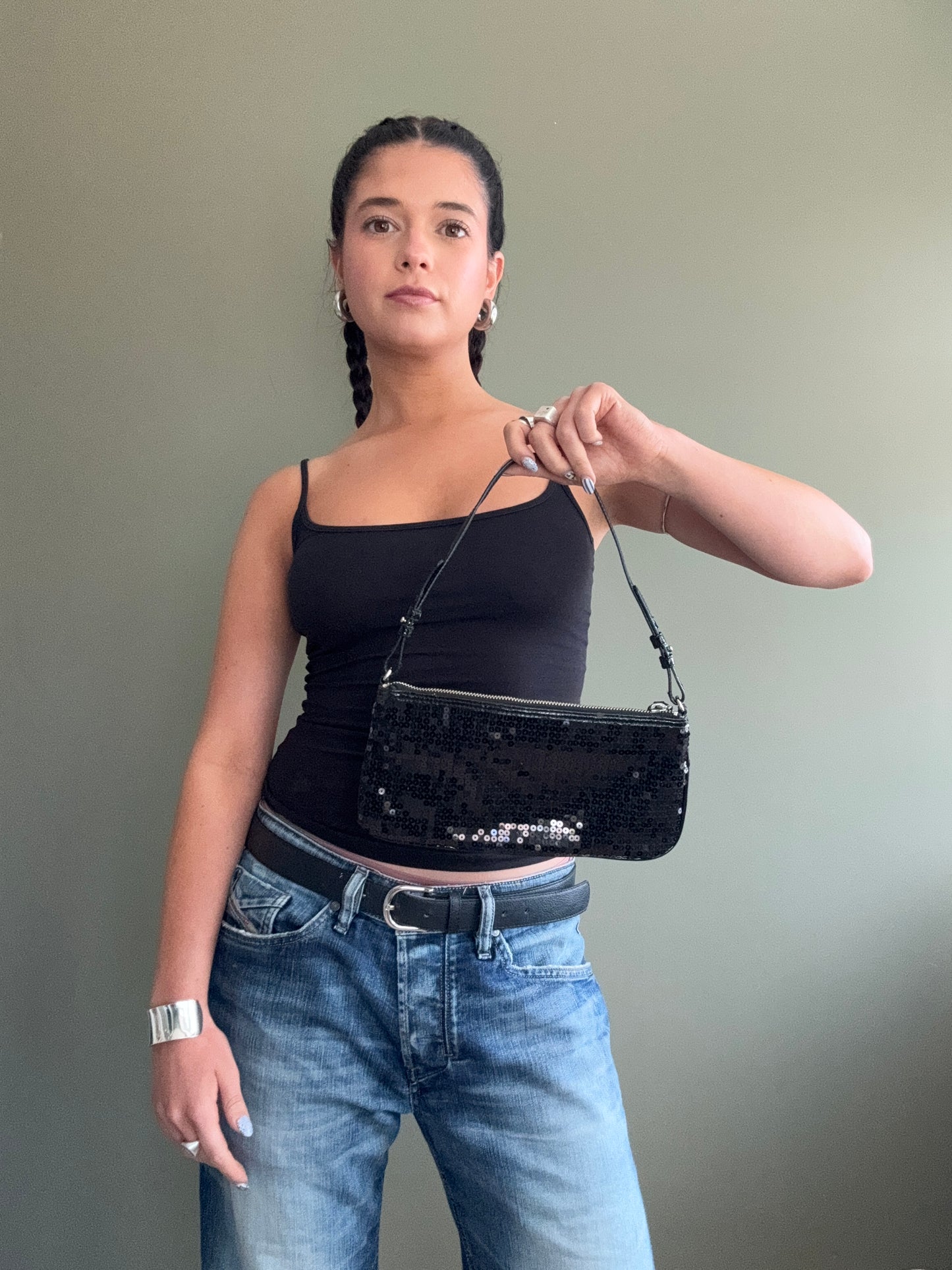 DKNY Sequin Shoulder Bag