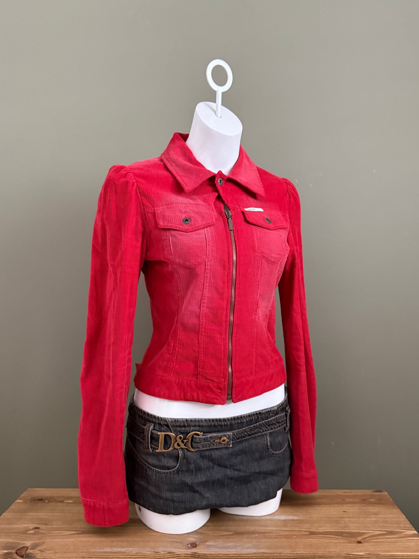 Red Diesel Corduroy Fitted Jacket (M)
