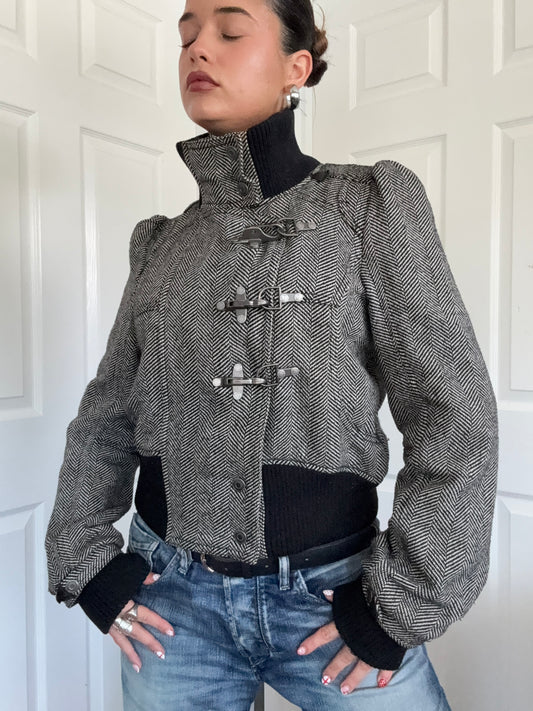 Funnel Neck Y2K Jacket (UK14)