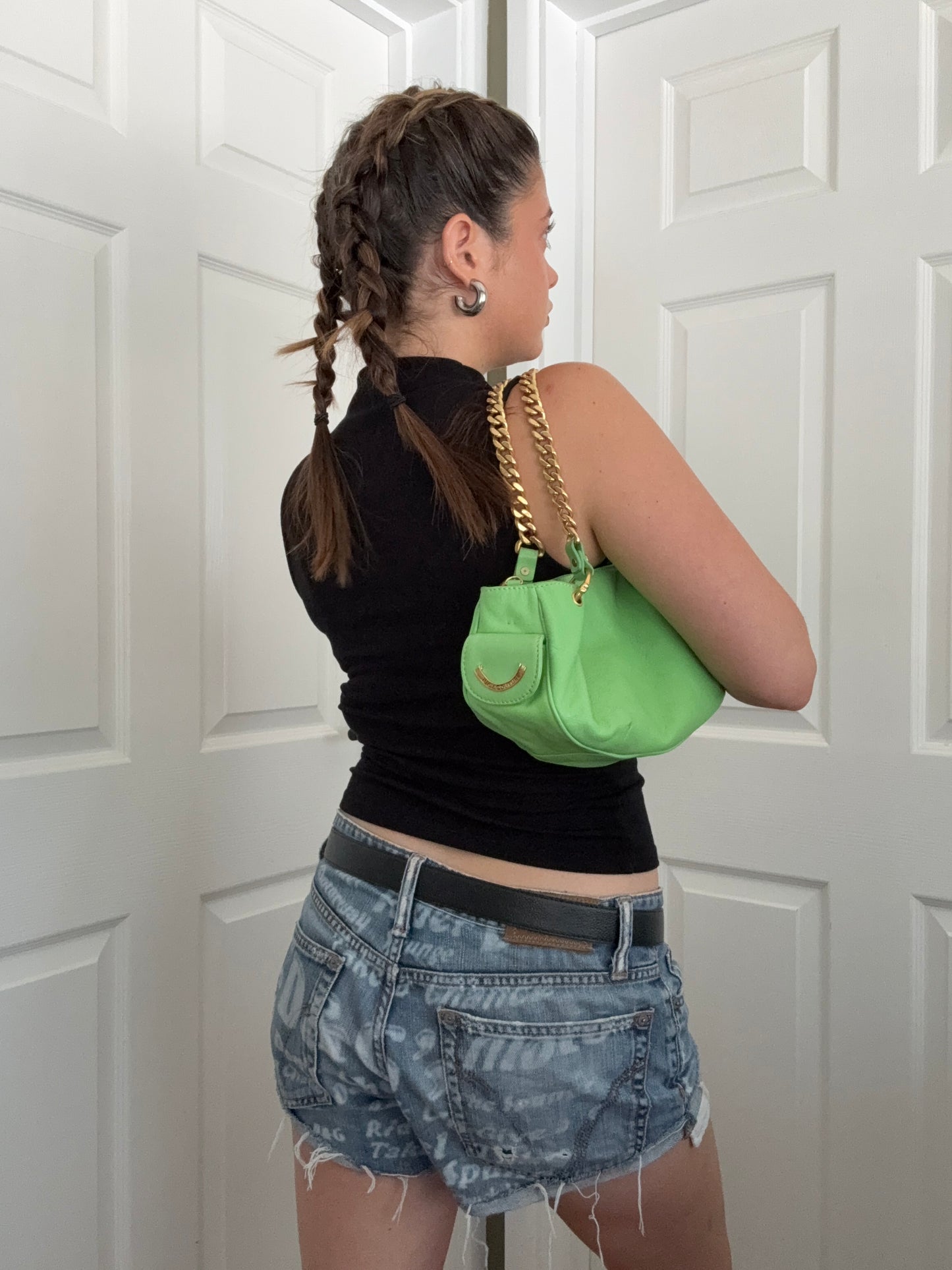 Juicy Couture Green Leather Bag