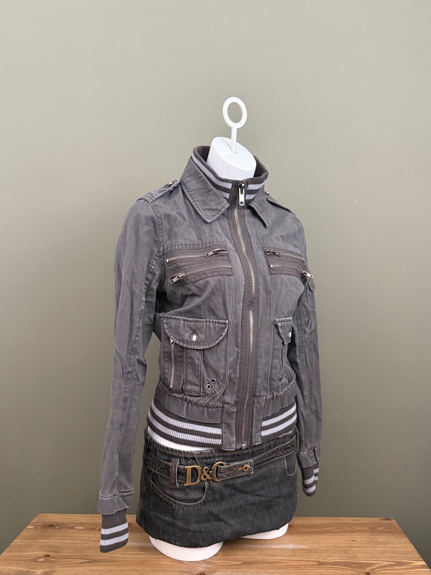Y2K Cargo Jacket (UK12)