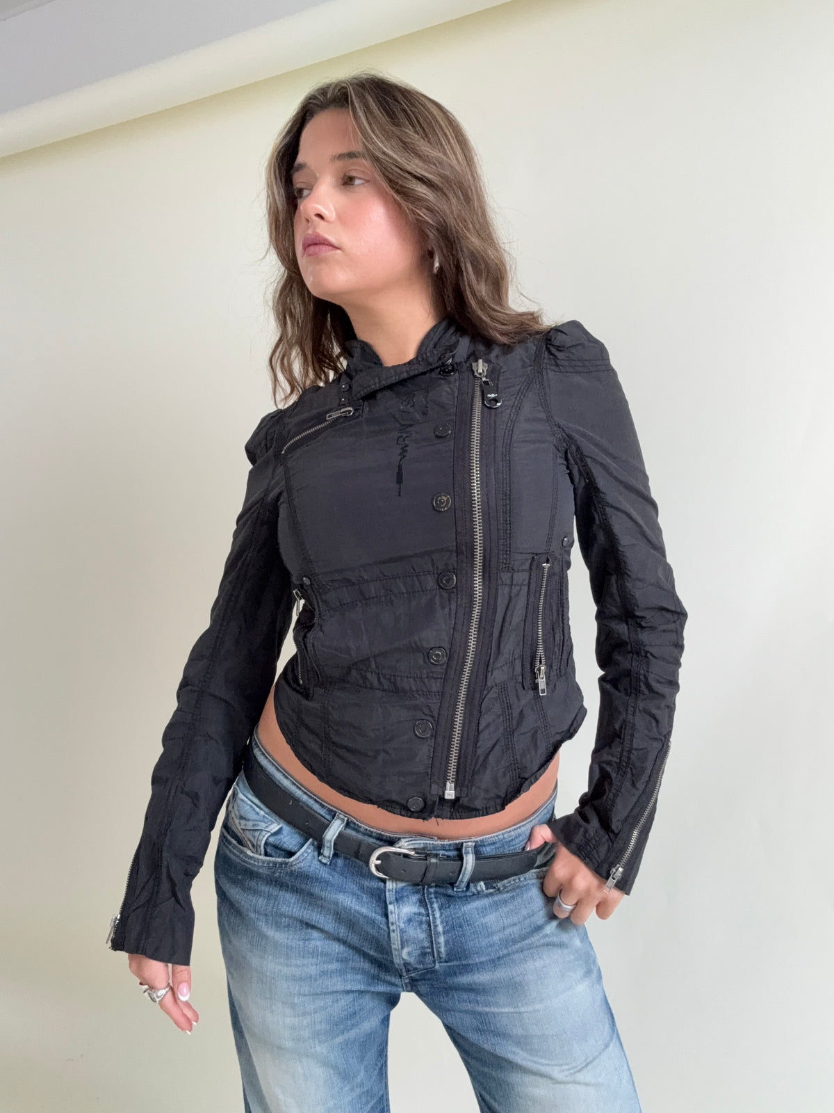 Asymmetric Corset Utility Jacket (UK10)