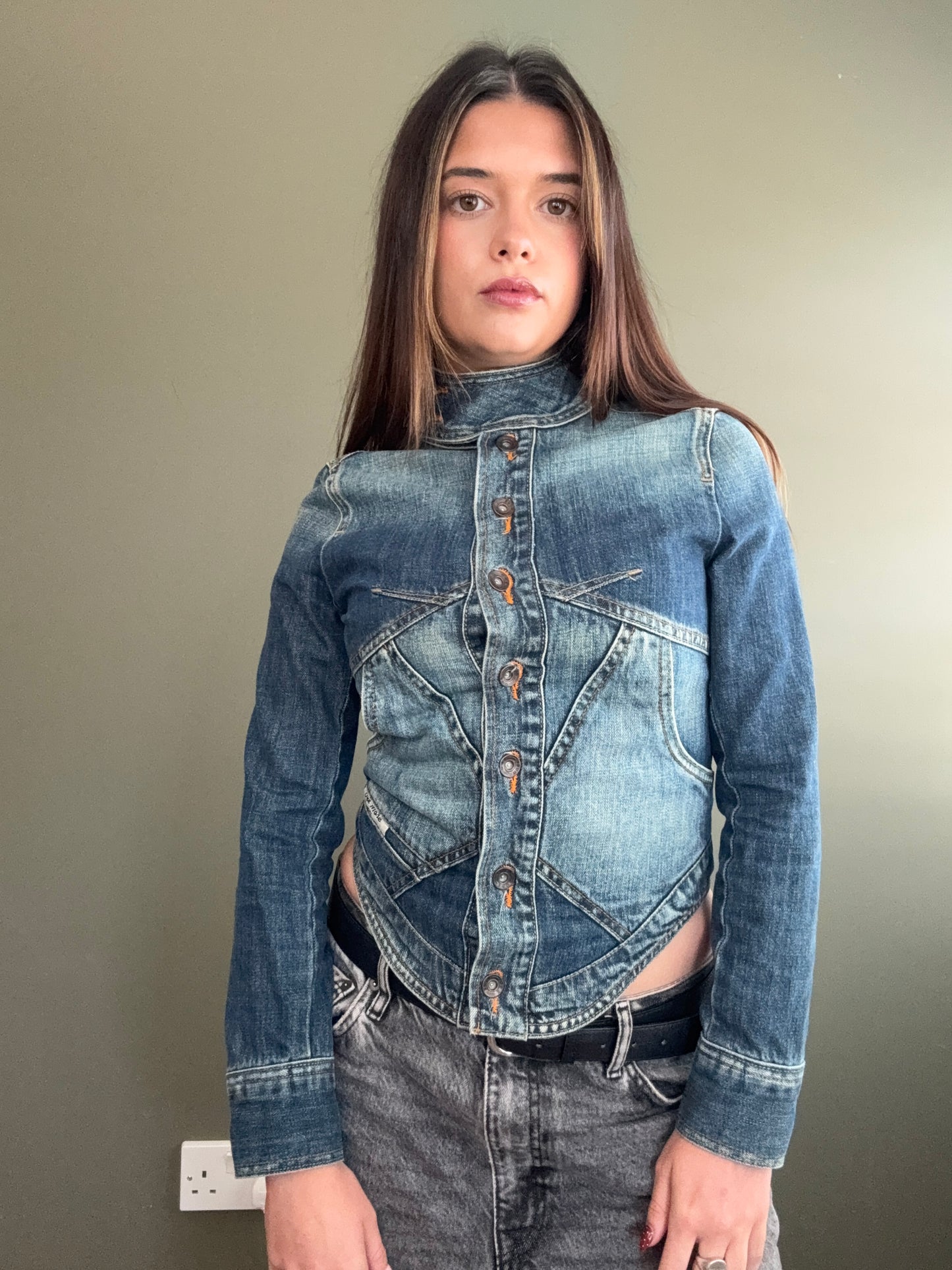 Denim Corset Jacket (XS)