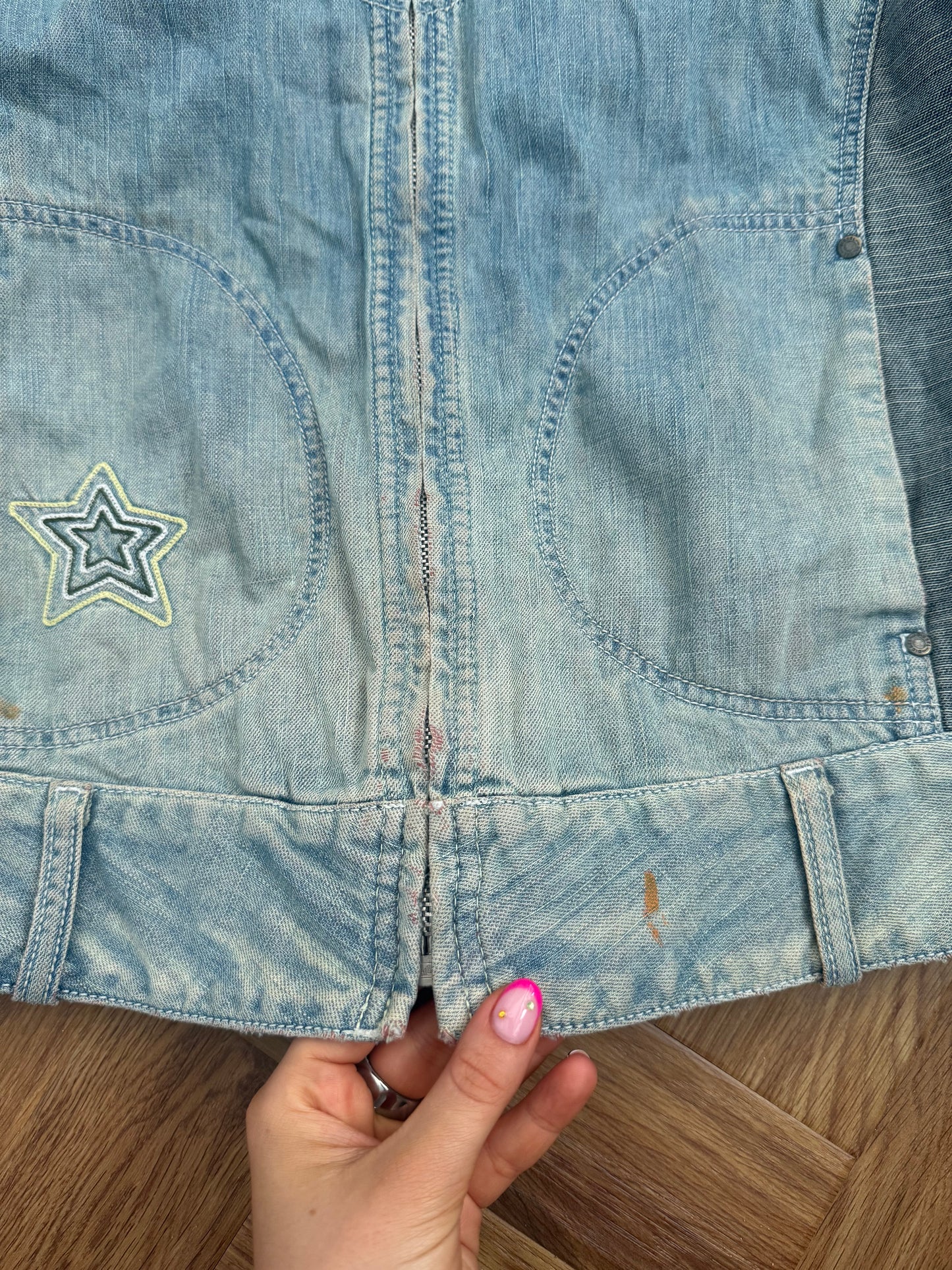 Diesel Denim Biker Jacket (L)