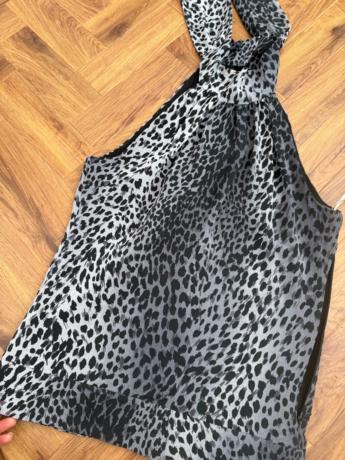Karen Millen Leopard Halterneck Top (UK10)