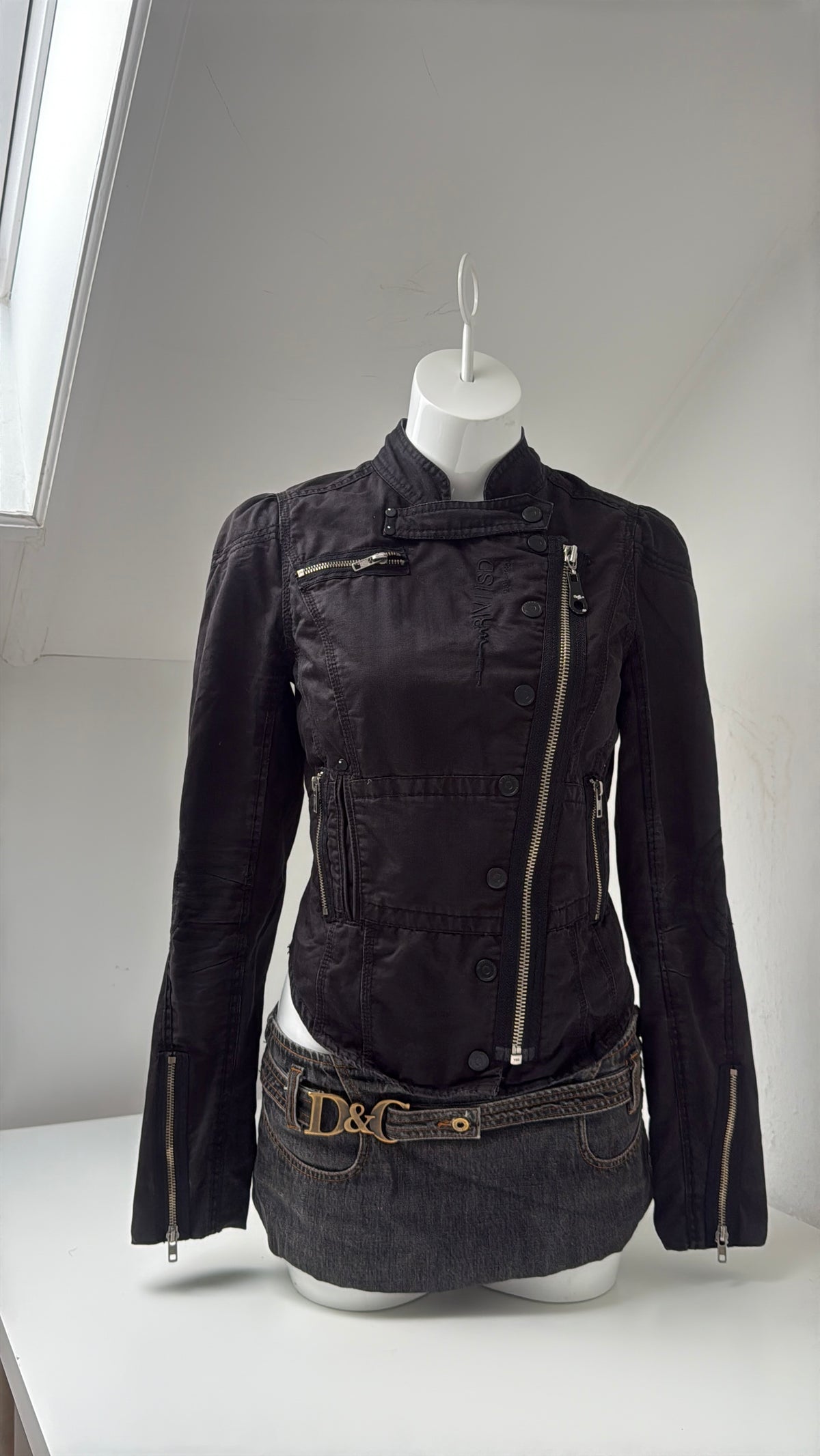 Asymmetric Utility Corset Jacket (UK10)