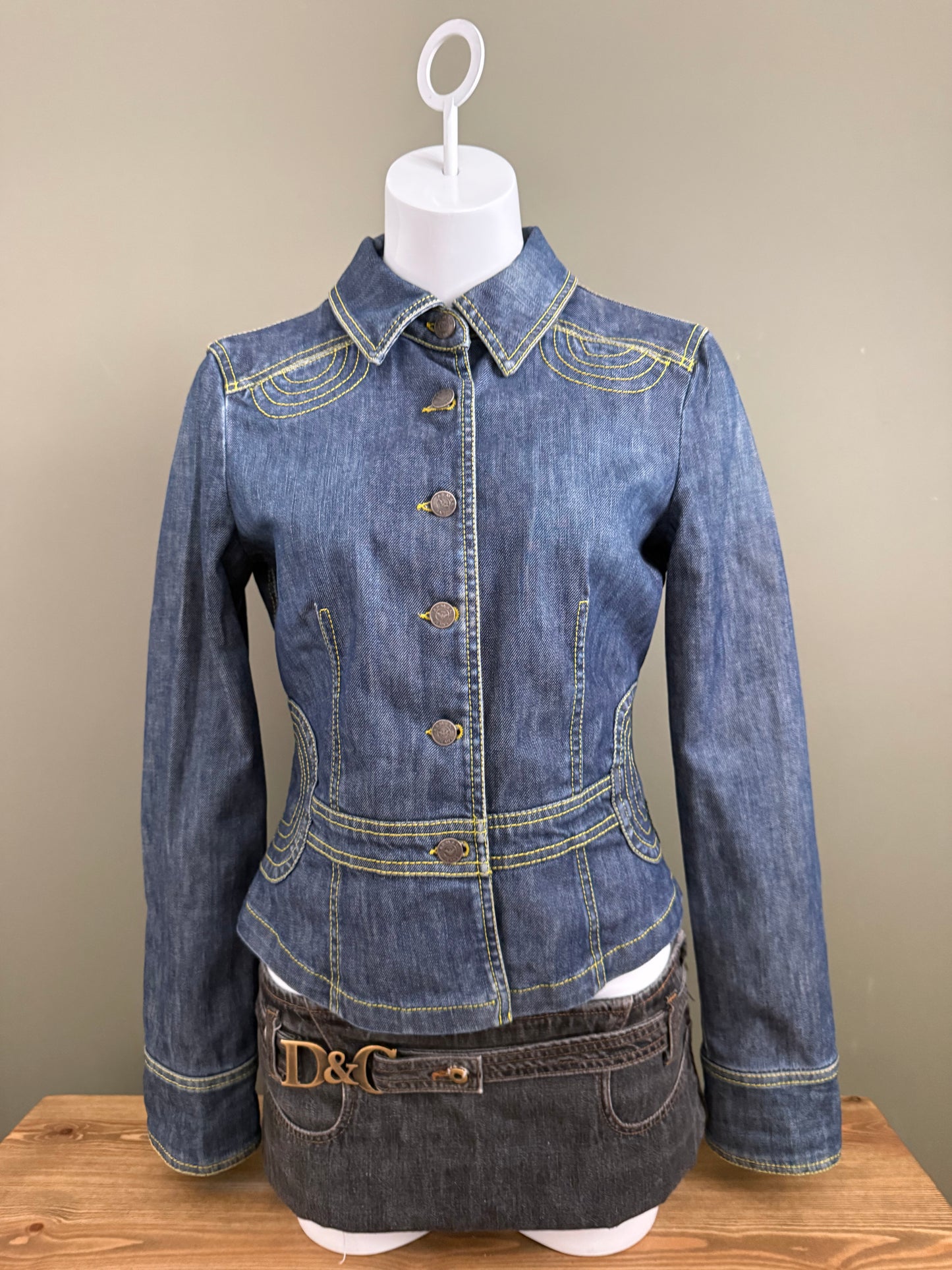 Armani Denim Military Jacket (UK14)