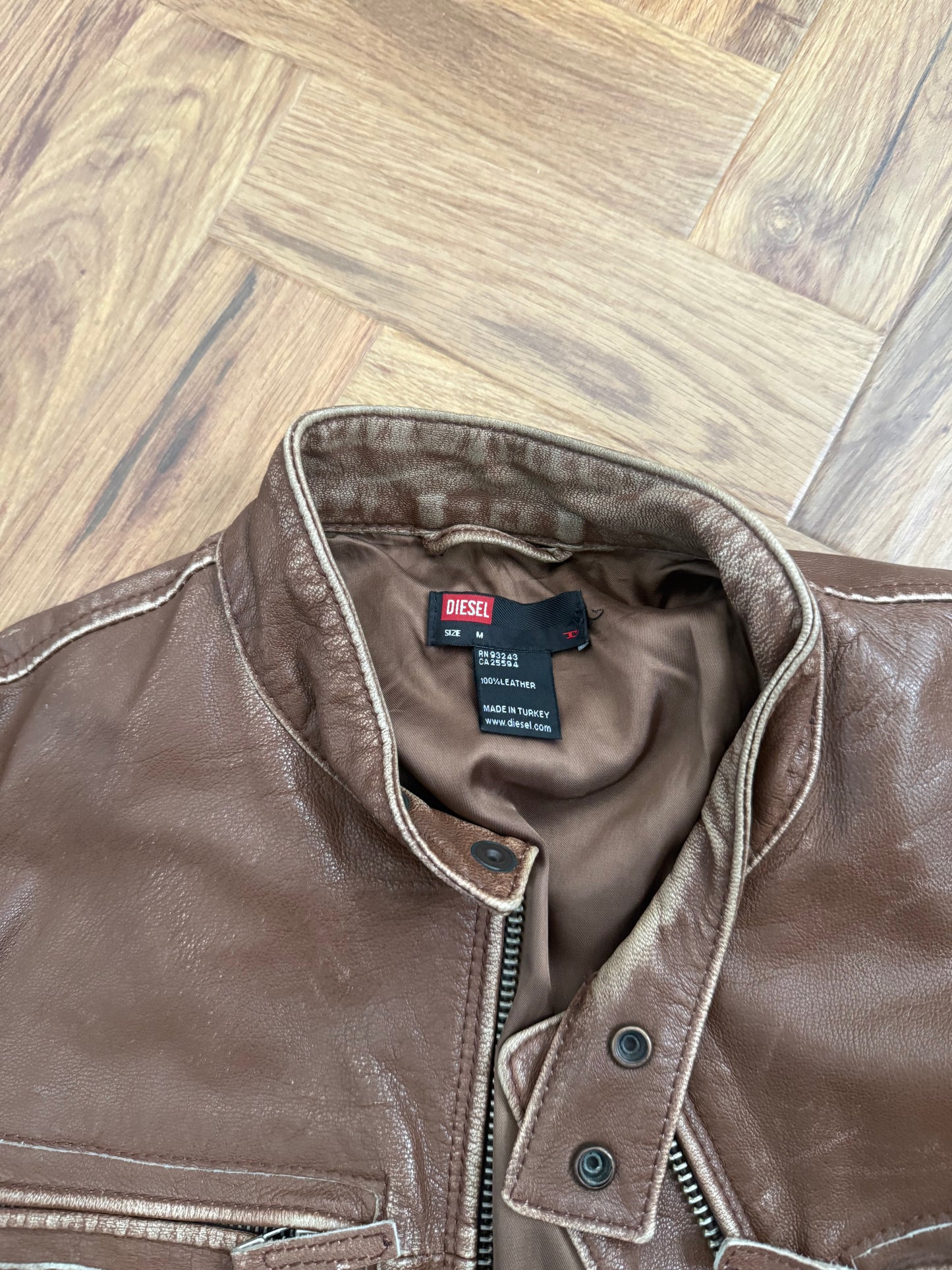 Diesel Leather Biker Jacket (M)