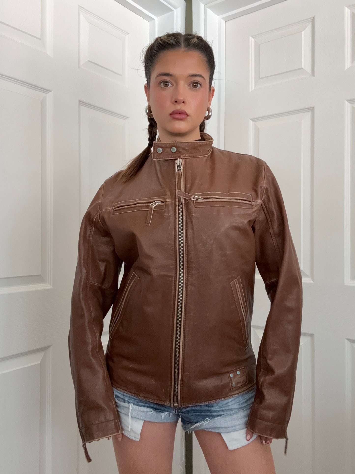 Diesel Leather Biker Jacket (M)