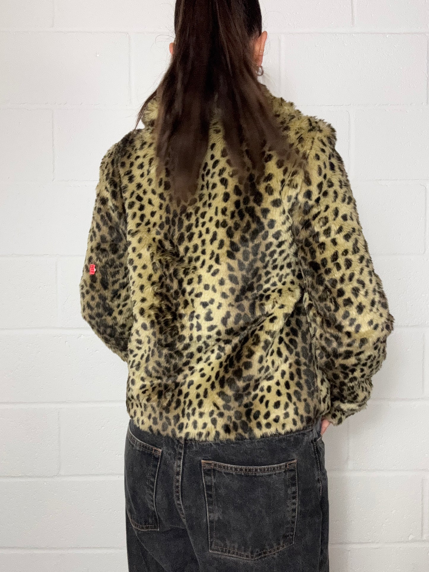 Faux Fur Leopard Jacket (UK10)