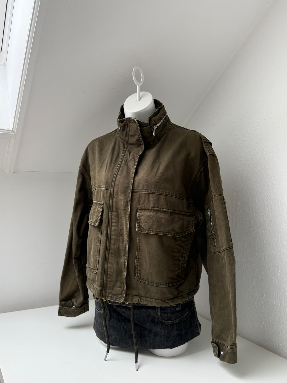 Superdry Khaki Cargo Jacket (UK10)