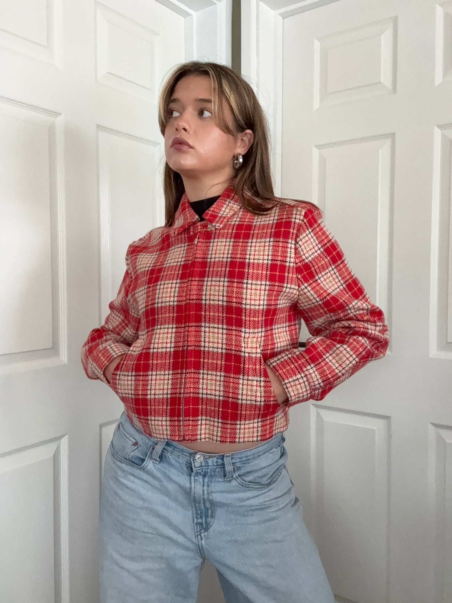 French Connection Wool Tartan Jacket (S)