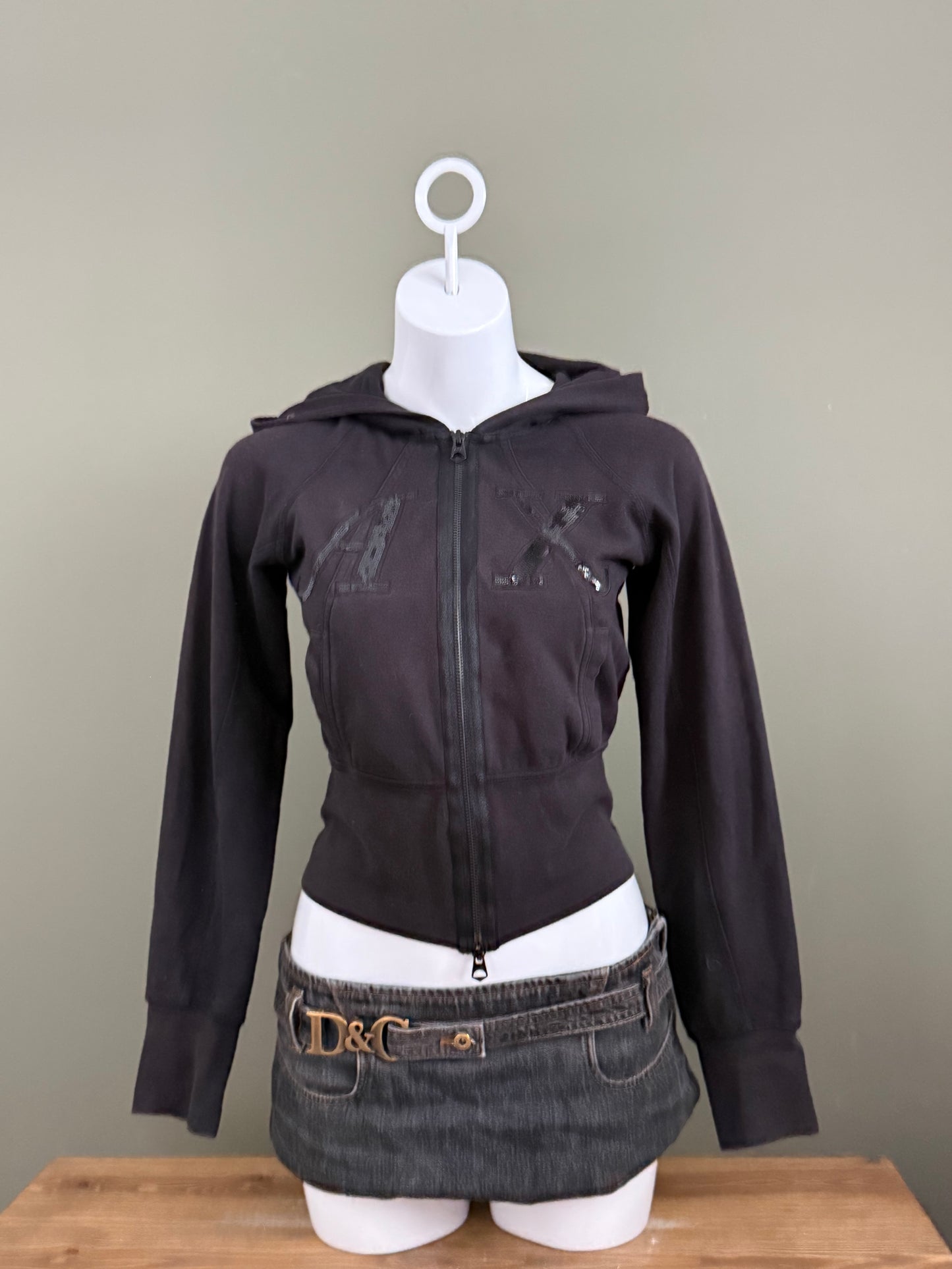 Armani Double Zip Hoodie (S)