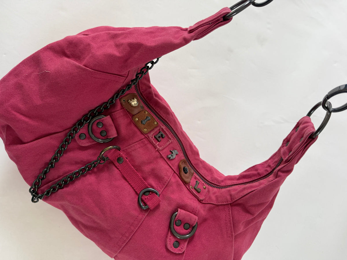 Vintage Diesel Pink Slouchy Handbag