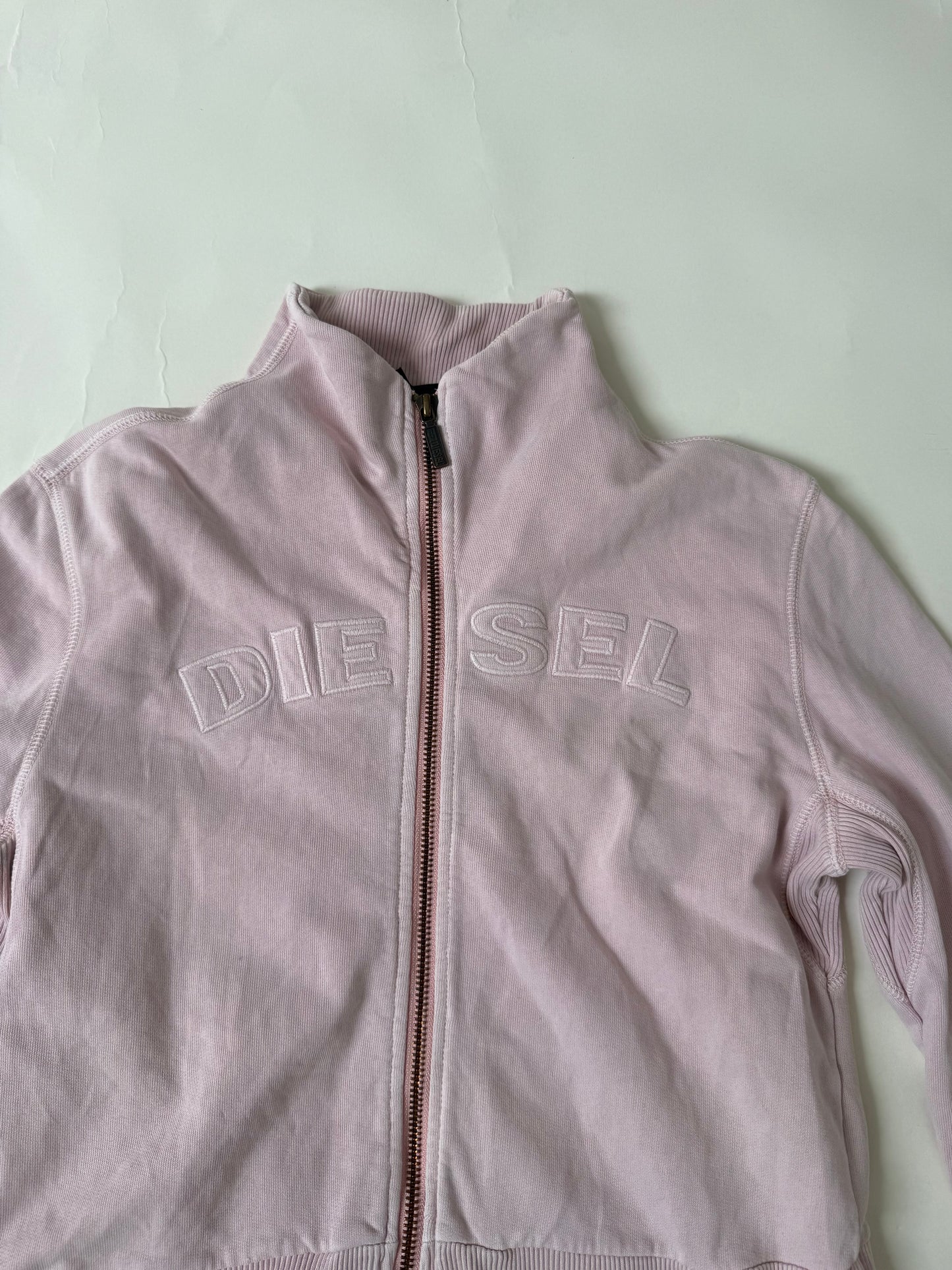 Baby Pink Diesel Zip Jumper (L)