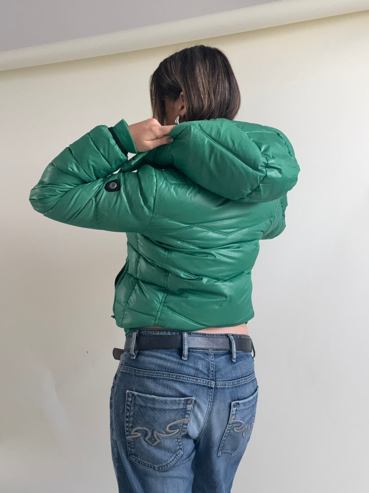 Green Diesel Puffer Jacket (L)
