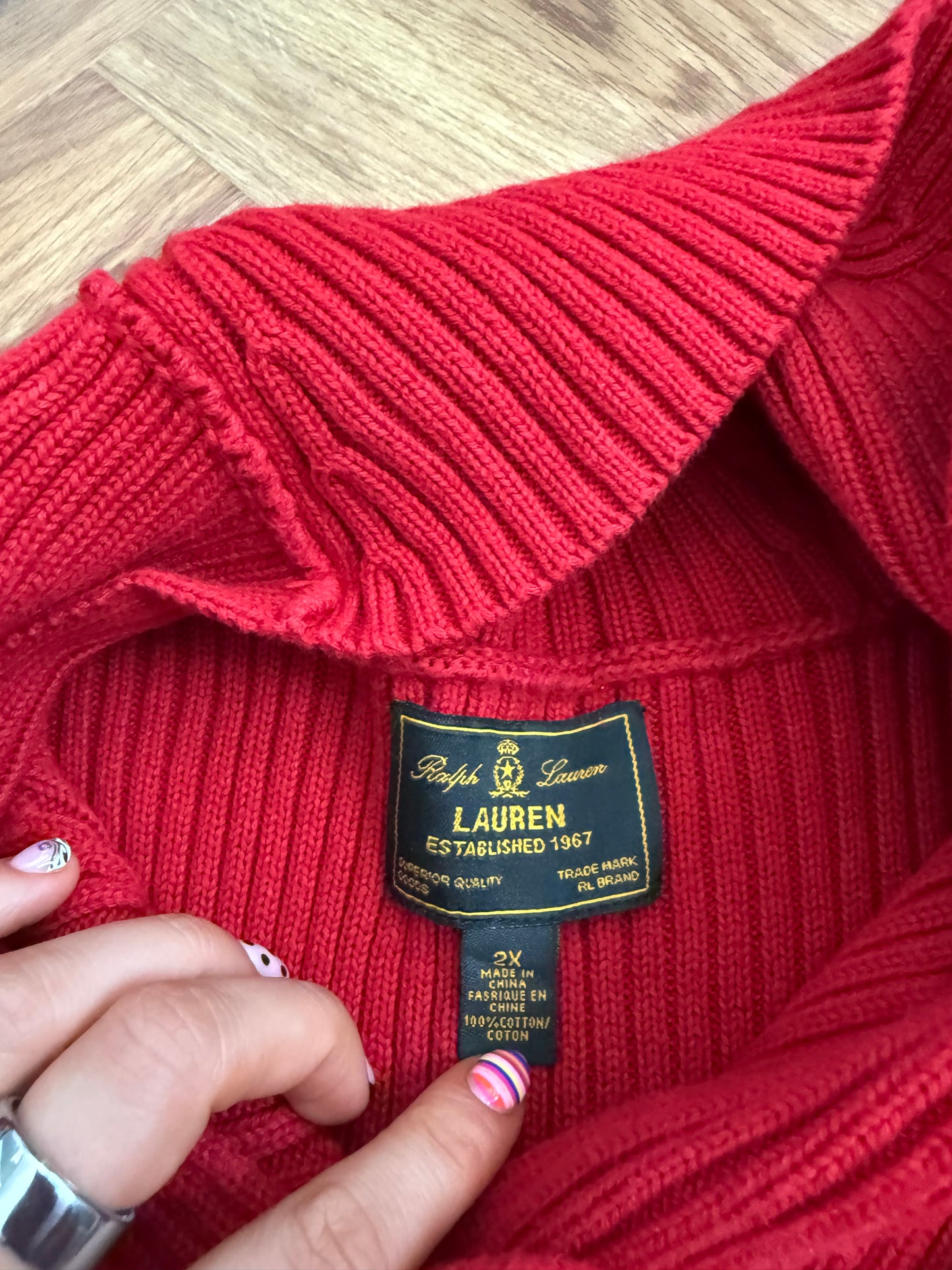 Ralph Lauren Knit Fisherman Hook Jumper (XXL)