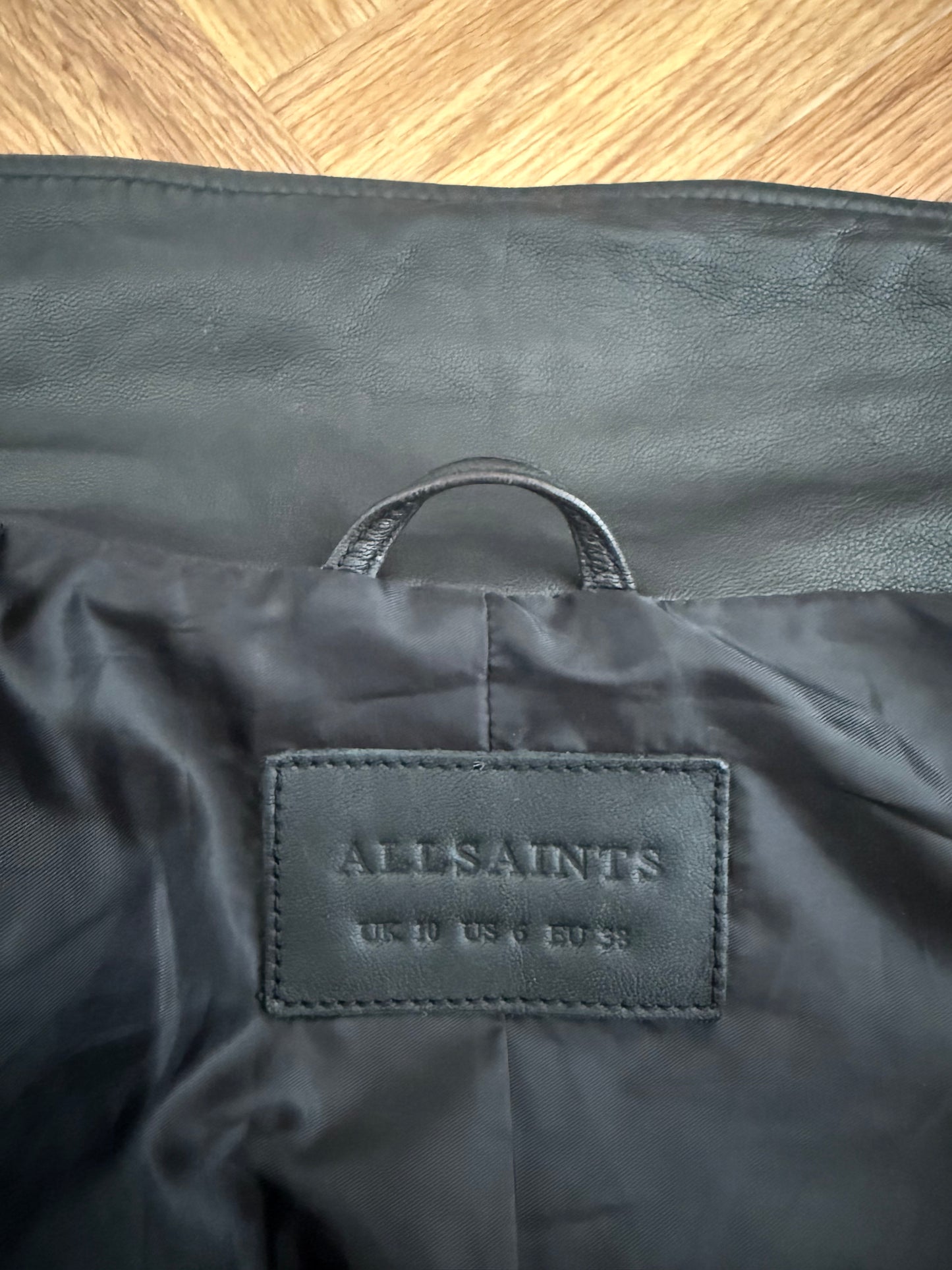 Allsaints Leather Buckle Jacket (UK10)