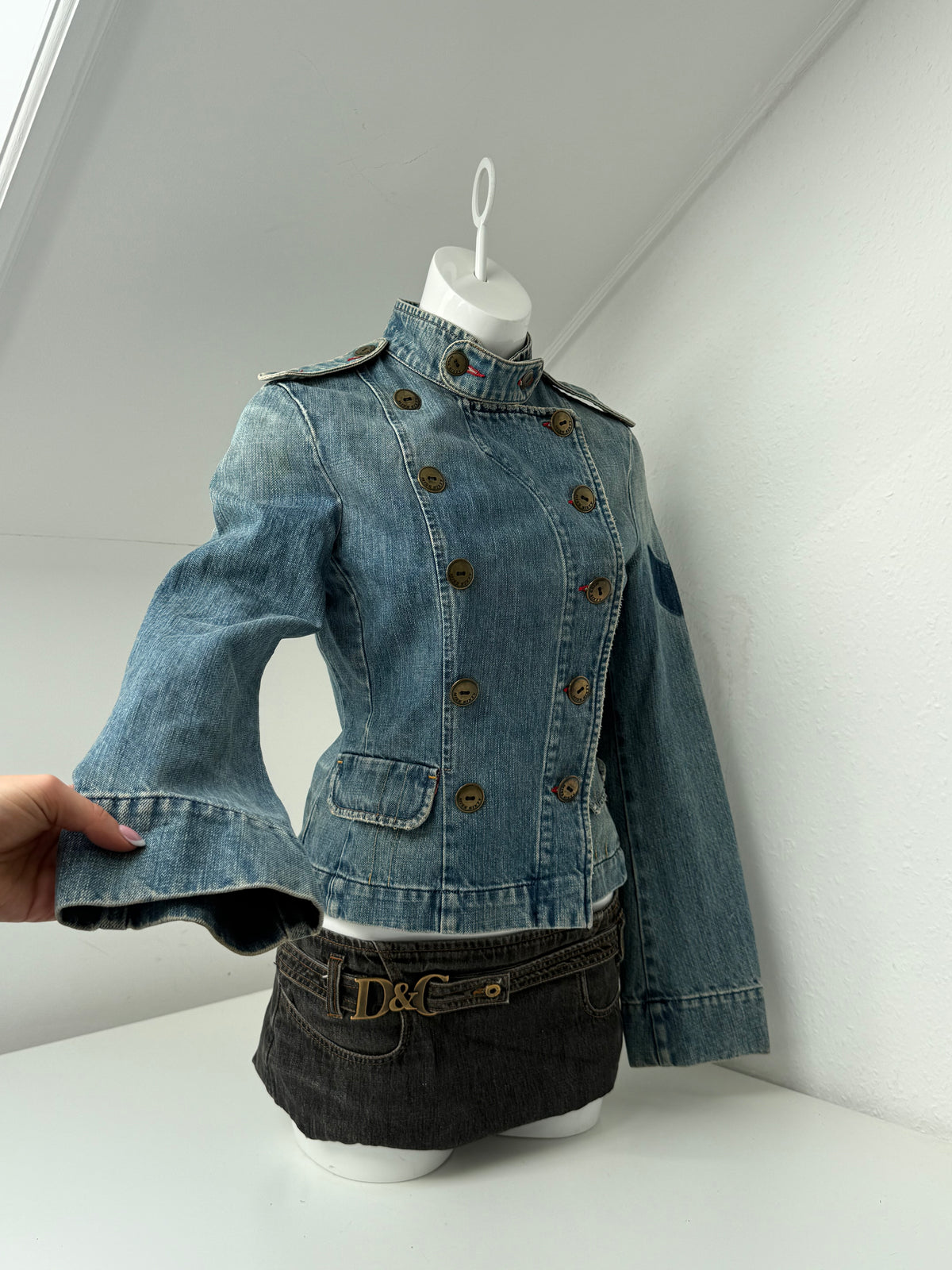 Miss Sixty Denim Military Jacket (M)