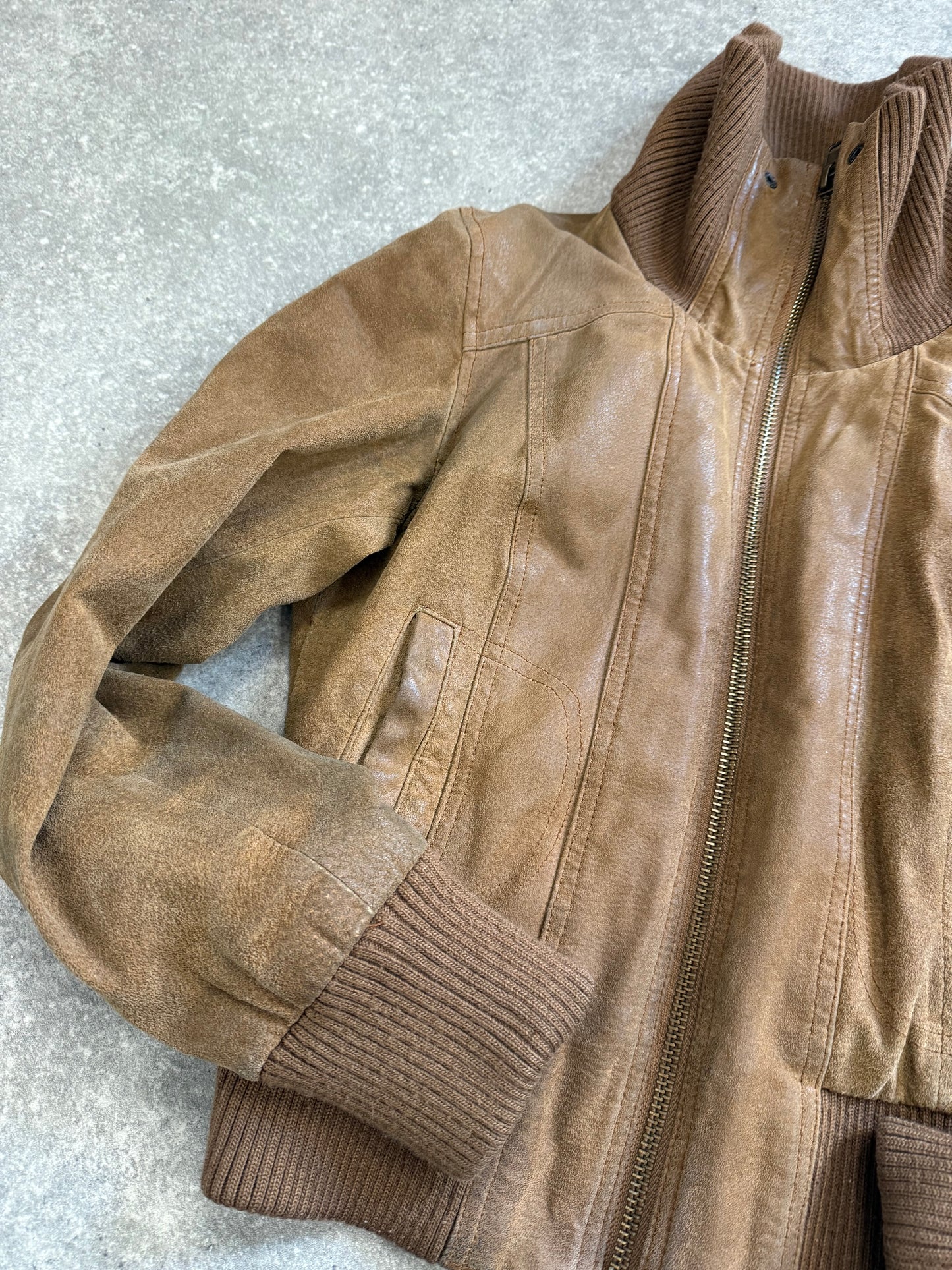 Fitted Leather Jacket (UK12)