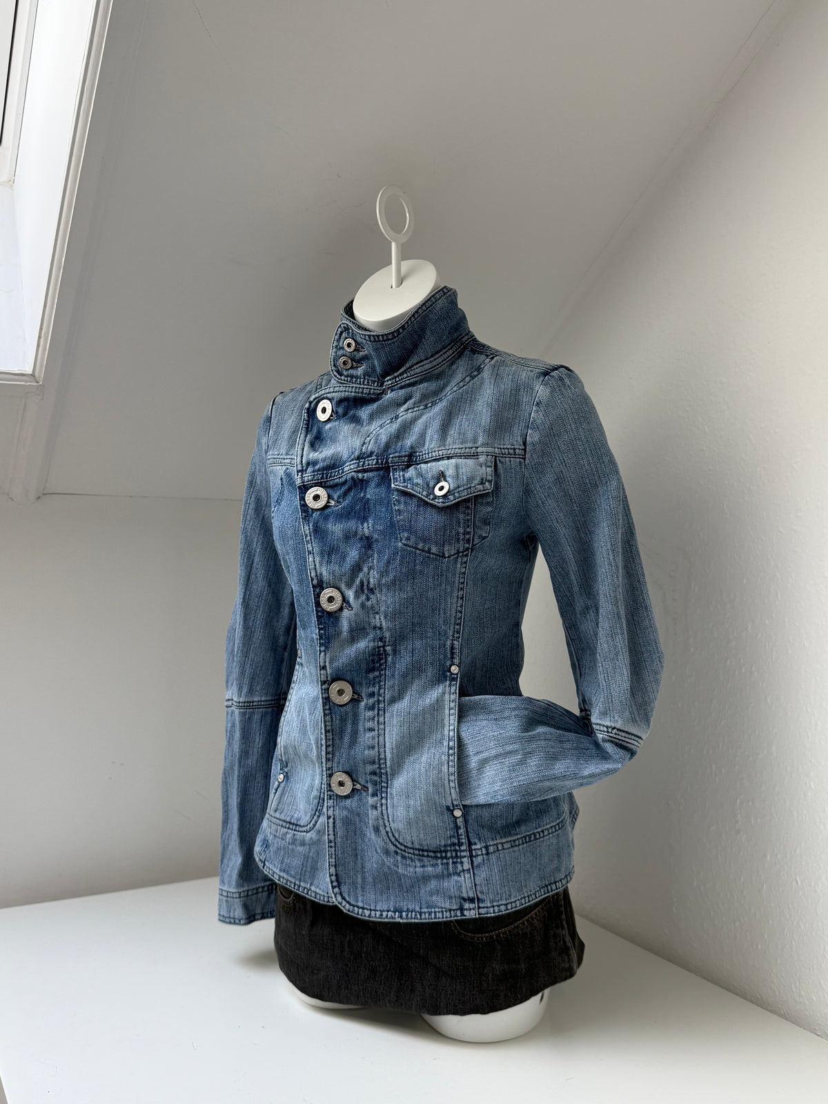 Diesel Denim Asymmetrical Jacket (S)