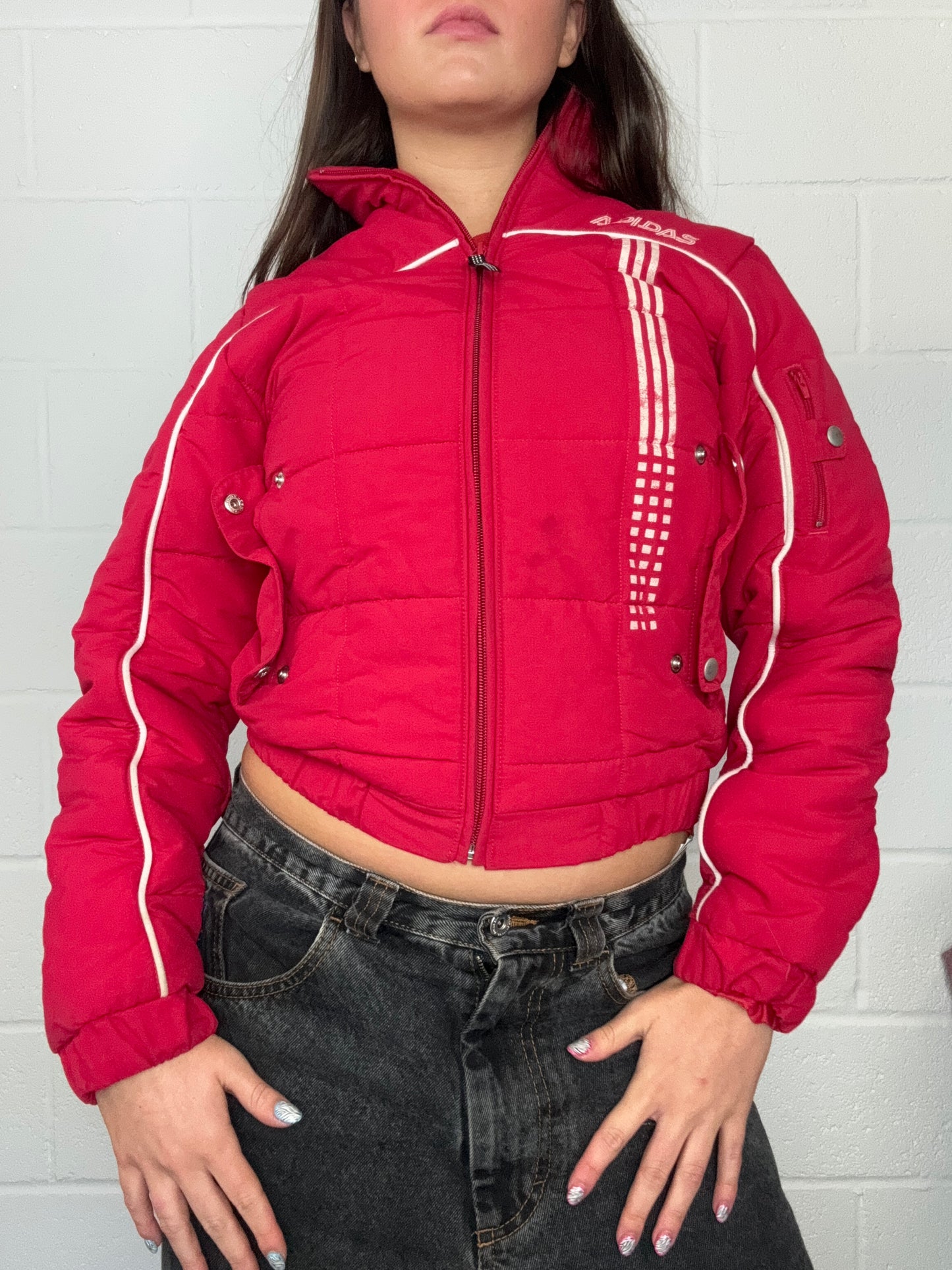 Red Adidas Puffer Jacket