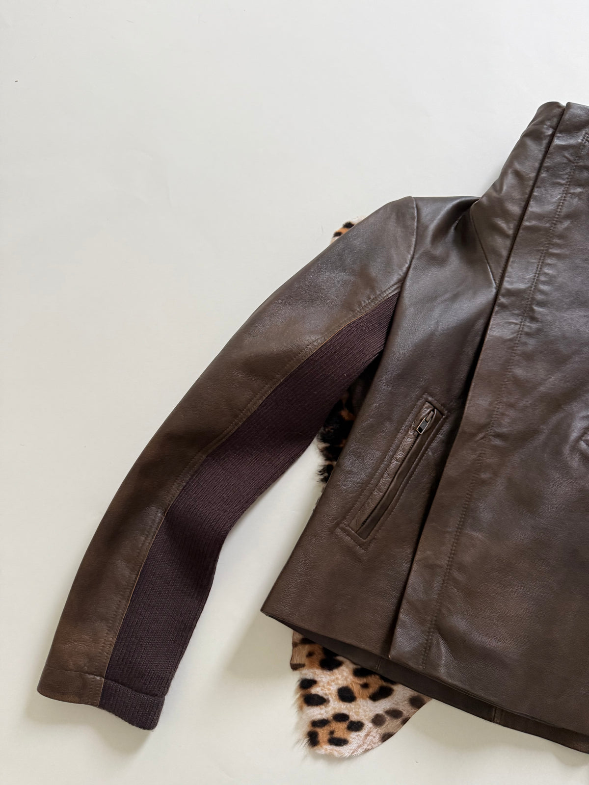 Morgan De Toi Asymmetric Leather Jacket (S)