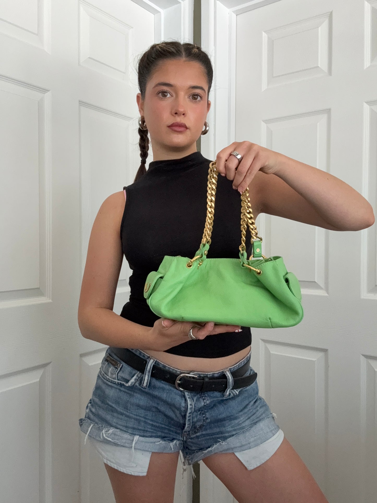 Juicy Couture Green Leather Bag