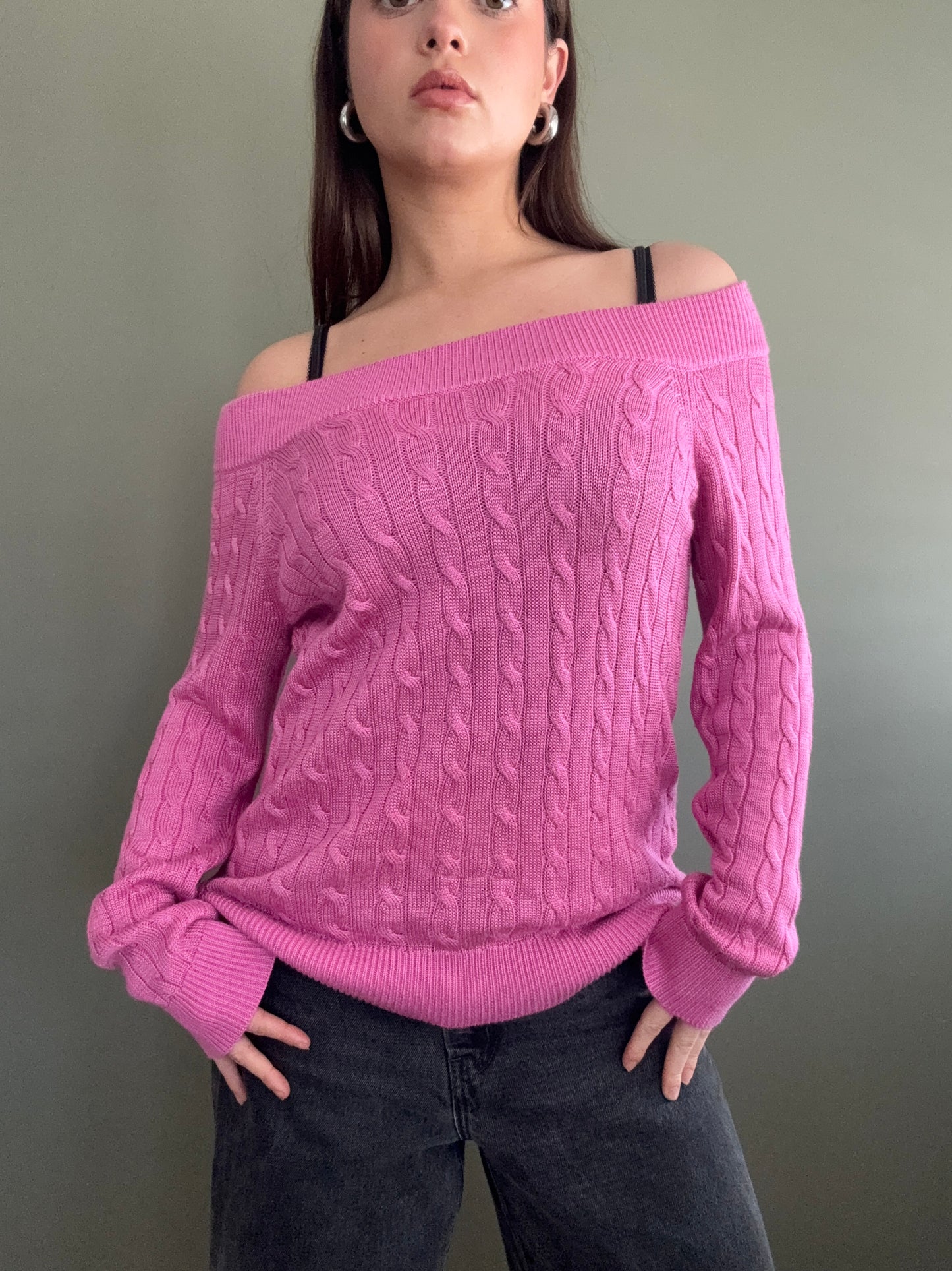 Ralph Lauren Off The Shoulder Jumper (S)