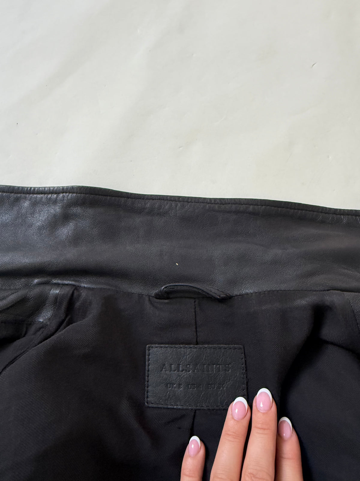 Allsaints Leather Buckle Jacket (UK8)