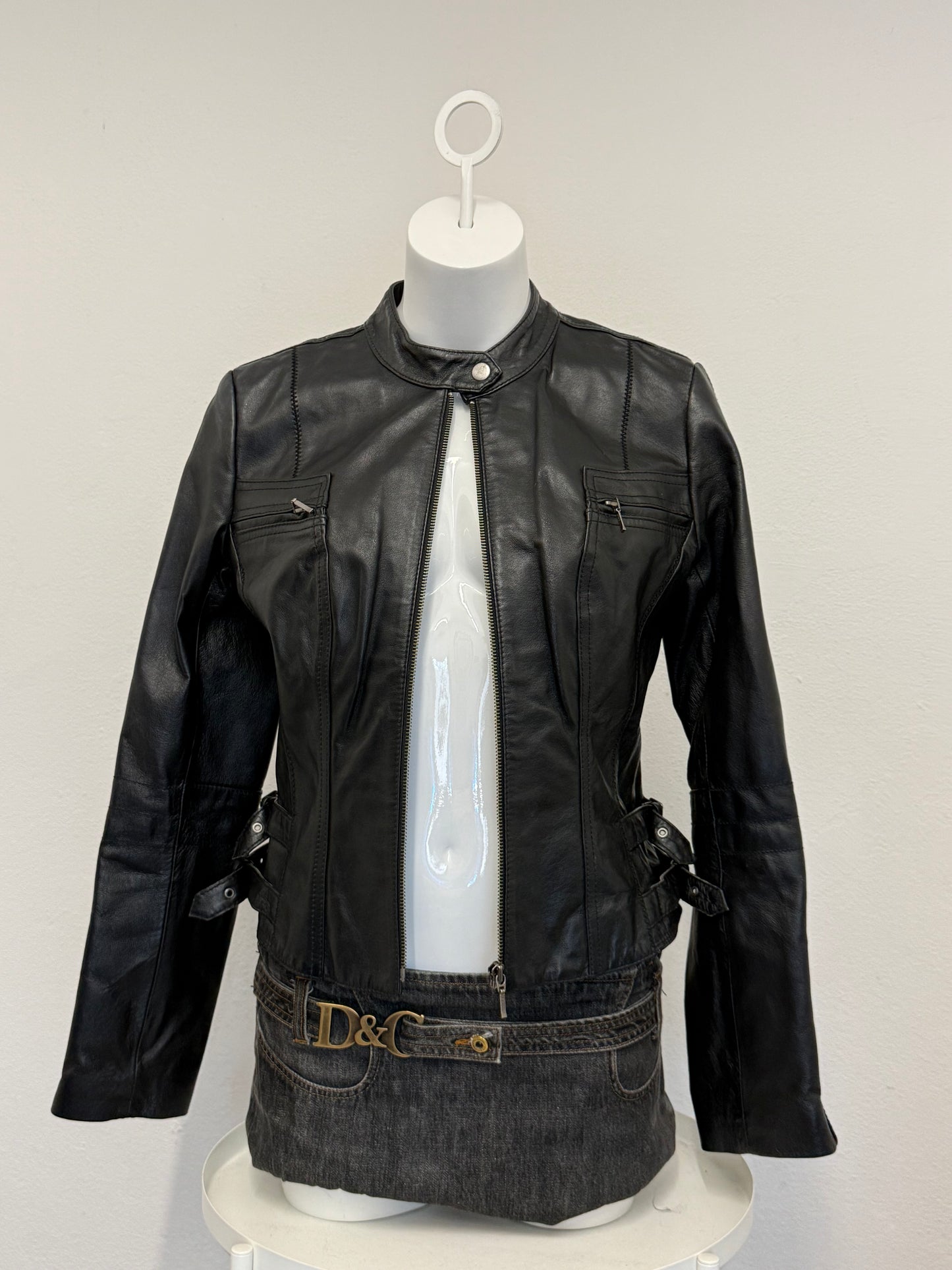 Leather Buckle Jacket (UK10)