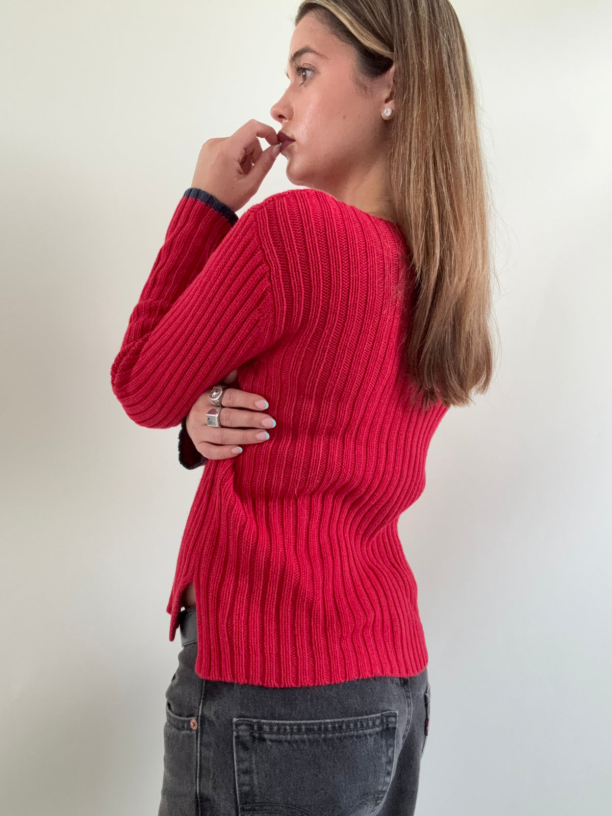 Ralph Lauren Knitted Flag Jumper (M)