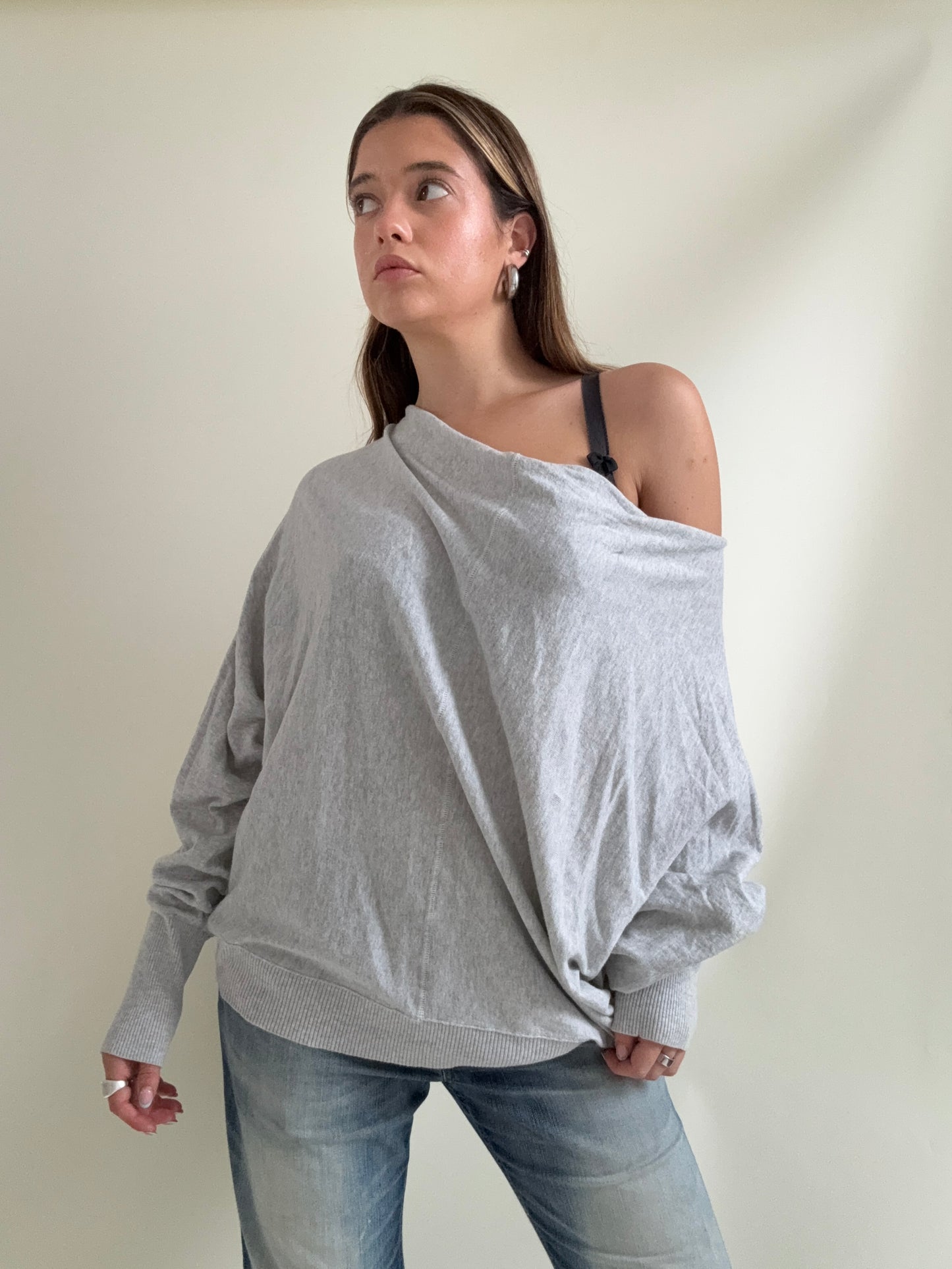 Allsaints Grey Batwing Jumper (UK14)