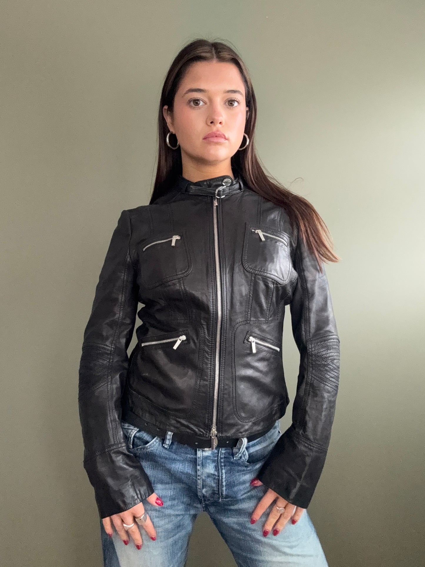Karen Millen Leather Jacket (S)
