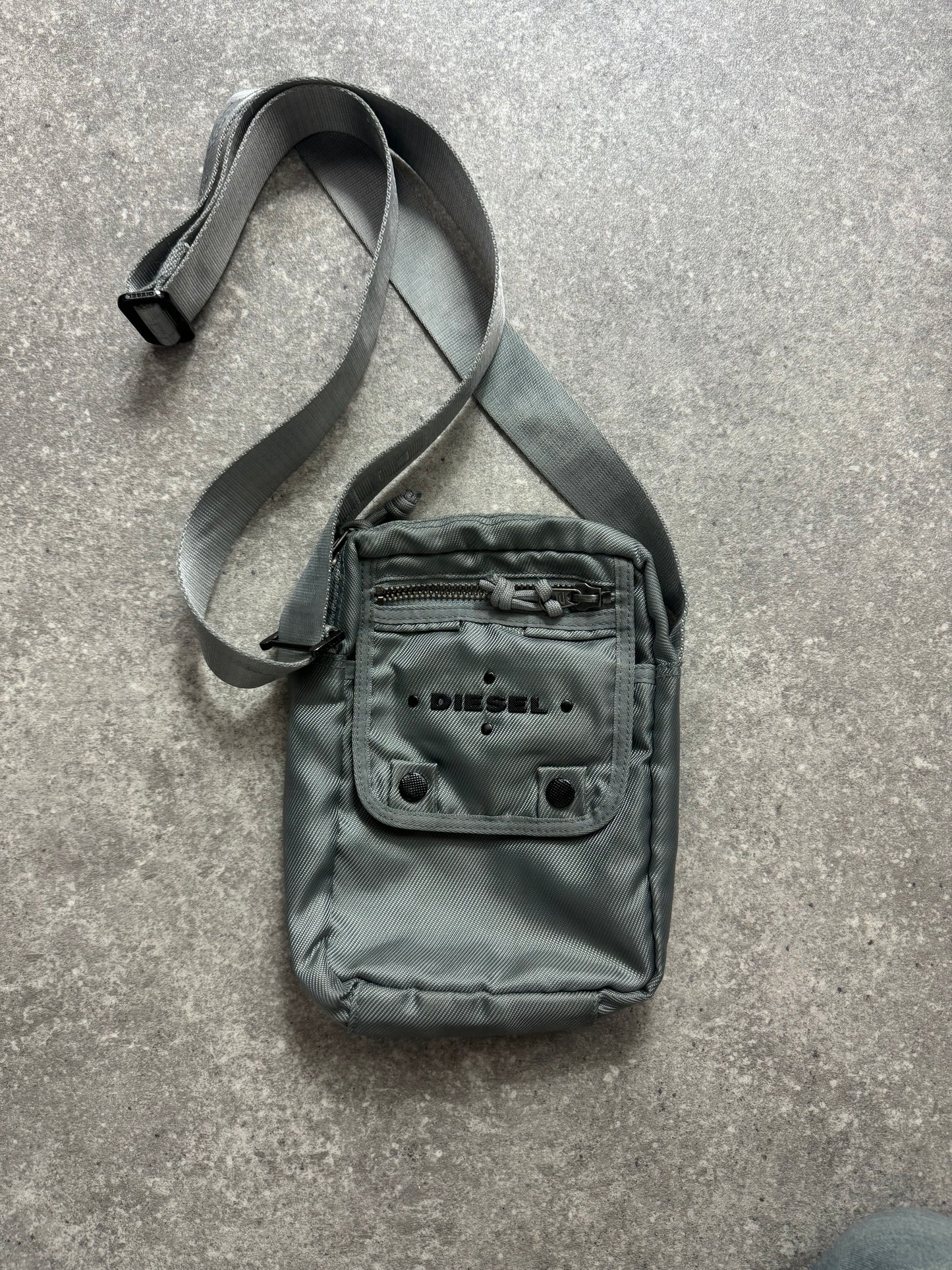 Diesel Grey Crossbody Bag