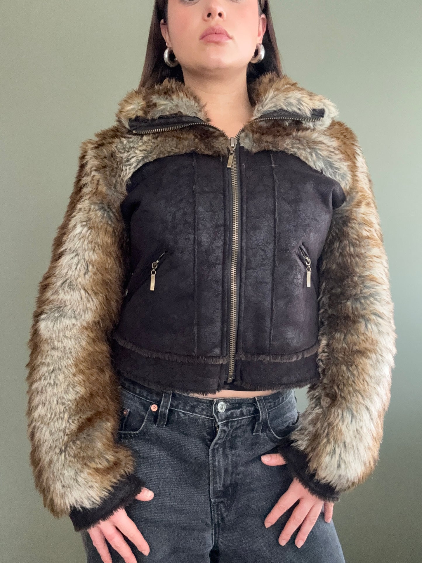 Faux Fur Jacket (UK10)