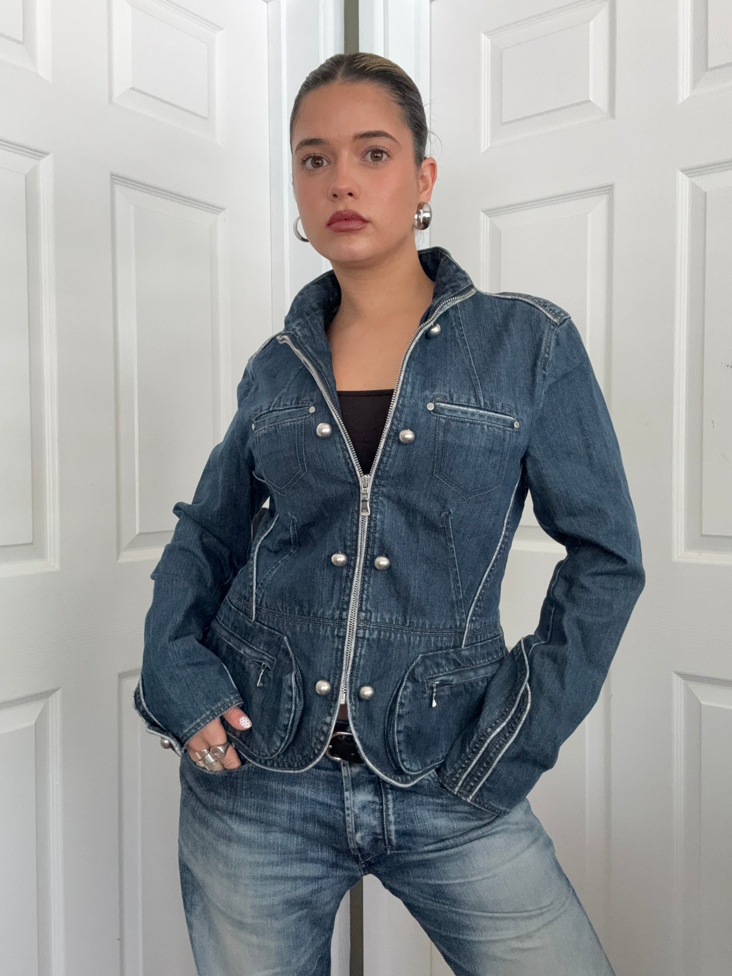 Ted Baker Denim Military Jacket (M)