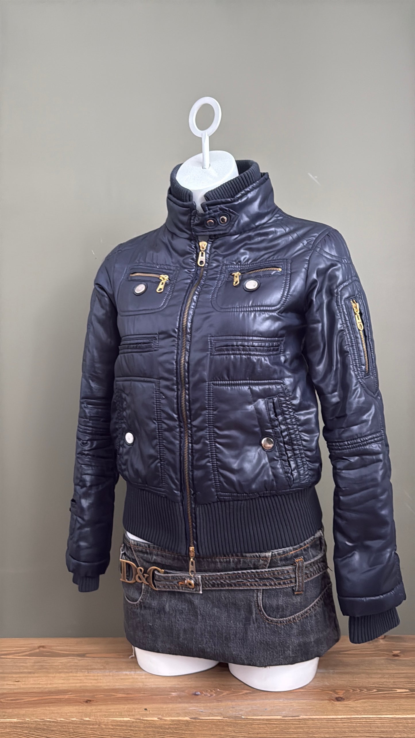 Navy Puffer Jacket (S)
