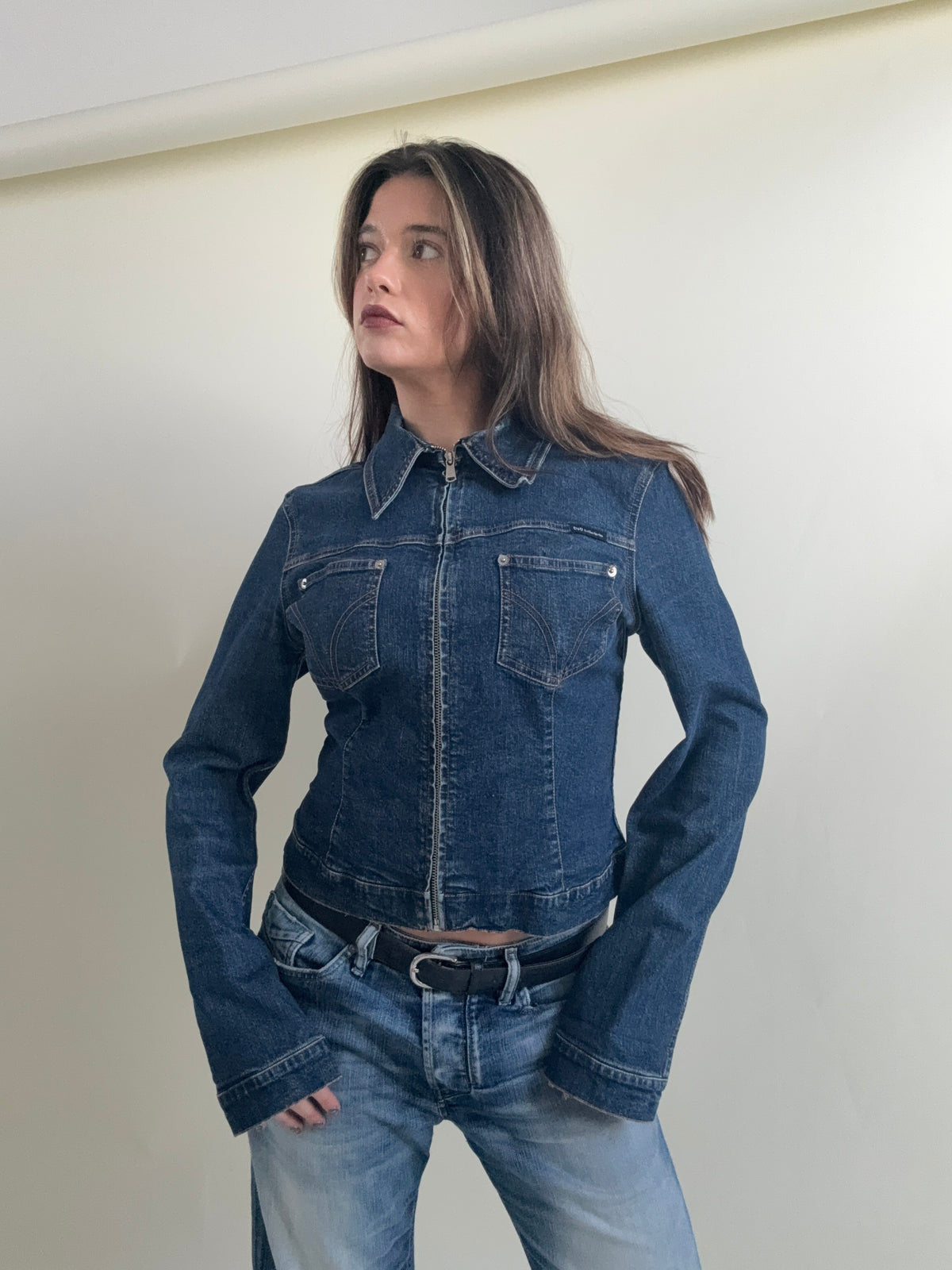 Vintage Dolce & Gabbana Fitted Denim Jacket (M)