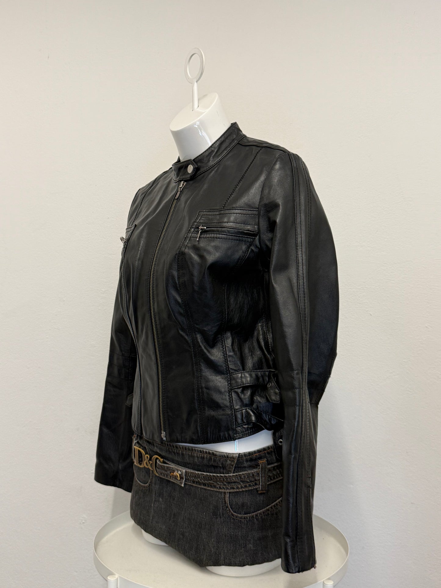 Leather Buckle Jacket (UK10)