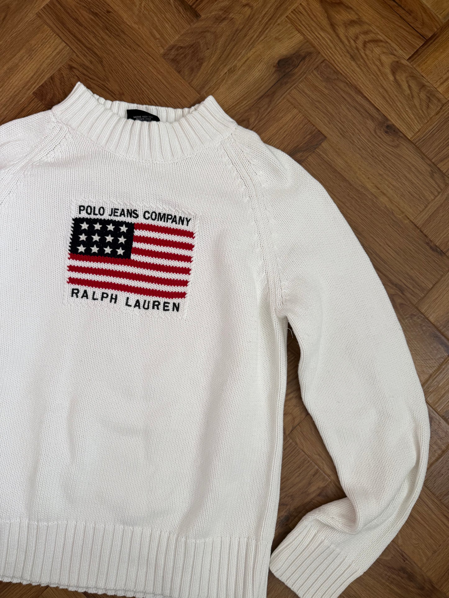 Ralph Lauren Flag Knit Jumper (L)