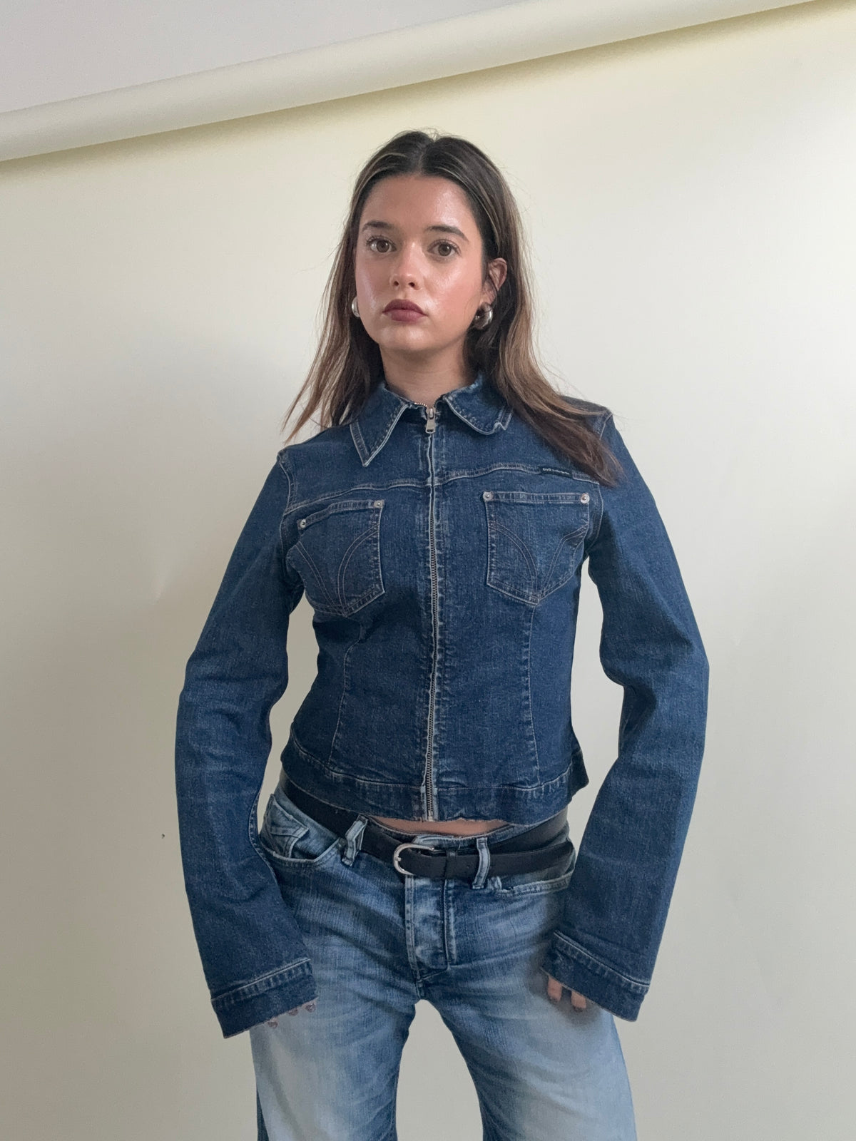 Vintage Dolce & Gabbana Fitted Denim Jacket (M)
