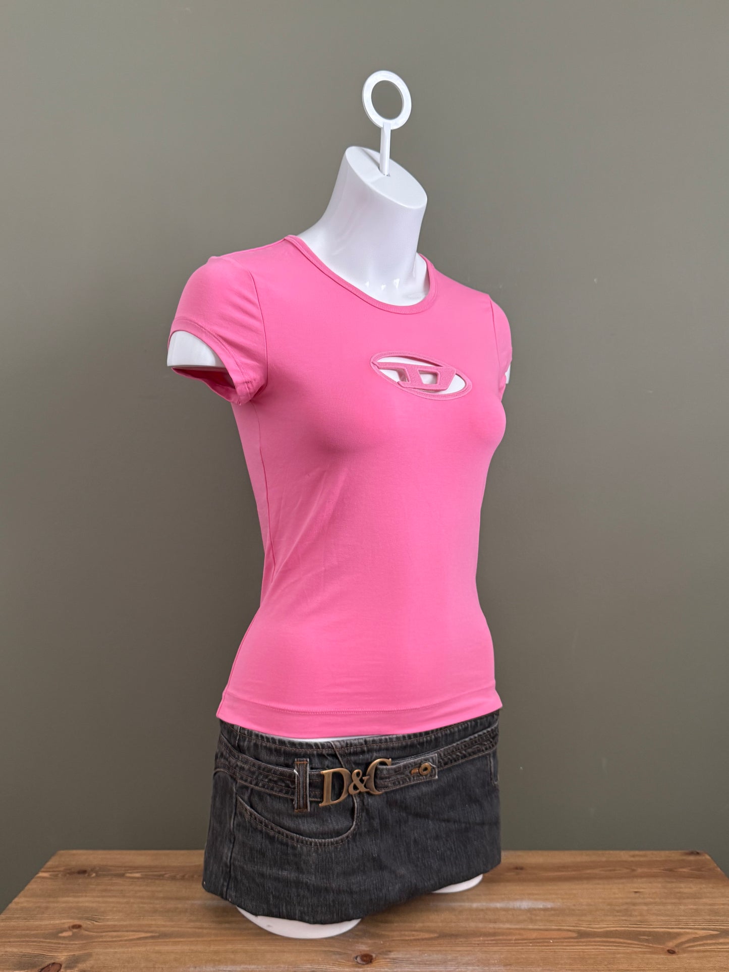 Diesel Cut Out Baby Tee (S)