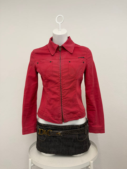 Dolce & Gabbana Red Fitted Jacket (S)