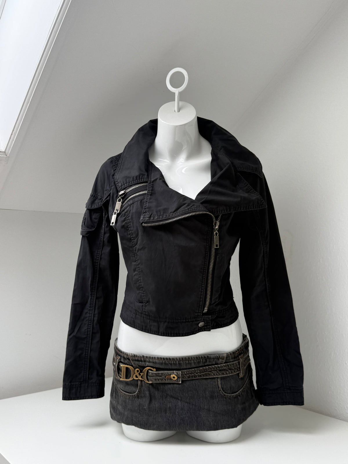 Y2K Biker Jacket (UK10)