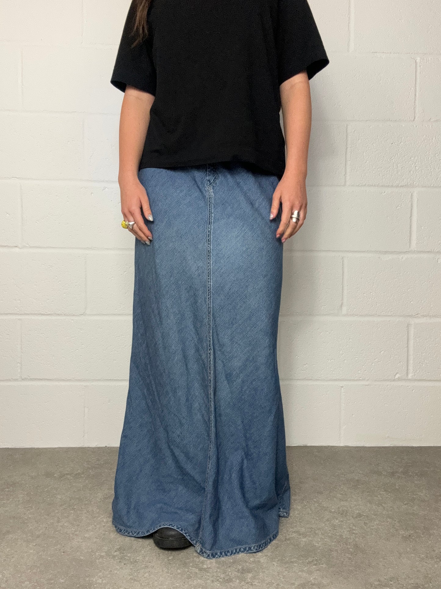 Diesel Long Denim Skirt