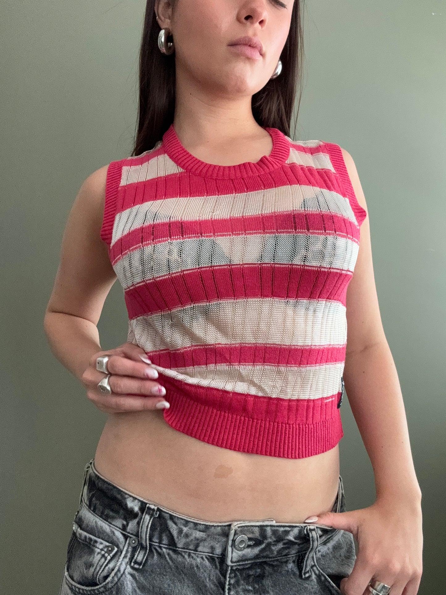 Striped Armani Top (UK12)