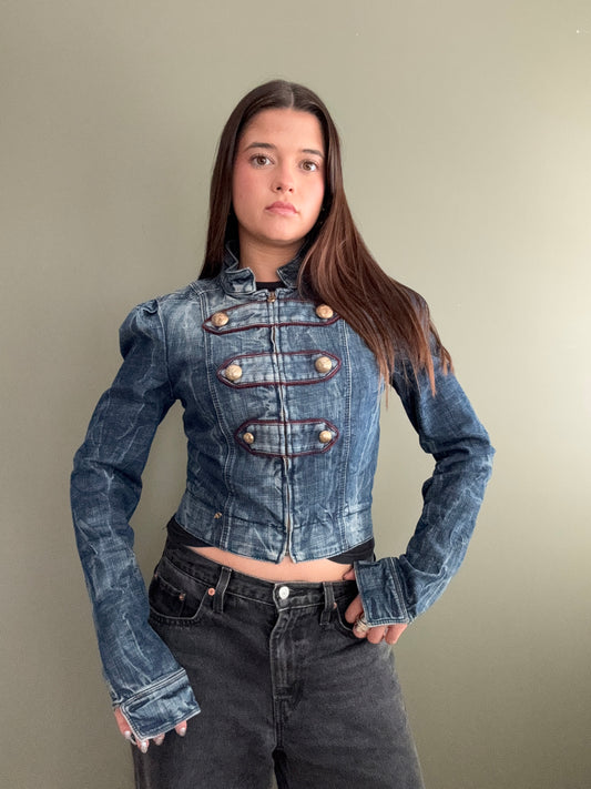 Miss Sixty Denim Military Jacket (M)