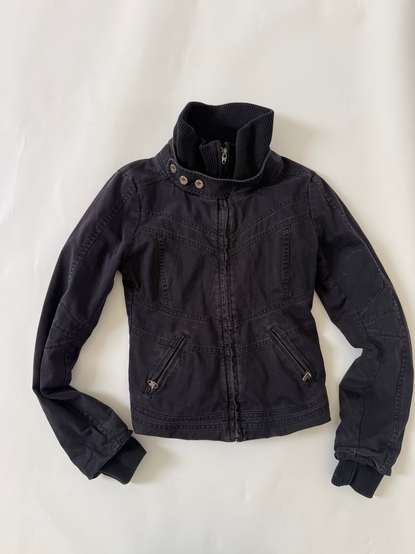 Diesel Fitted Funnel Neck Jacket (XS)